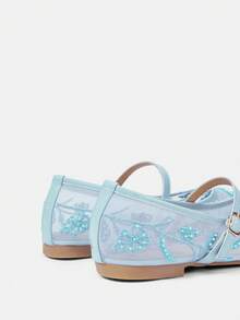 CUCCOO HITCHD Zapatos planos casuales y versátiles con diseño de hebilla para mujer - Celeste - Ver 10