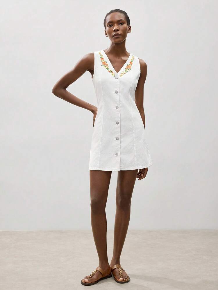 SHEIN Maija Women's Denim Dress For Daily Wear