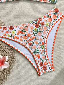 Vaytide Conjunto de bikini de traje de baño con estampado floral sexy para mujer - Multicolor - Ver 5