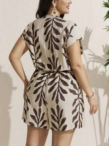 Comfylo Bộ jumpsuit mùa hè cỡ lớn phong cách boho với họa tiết hình học bất đối xứng dành cho nữ, Playsuit cỡ lớn chất liệu viscose, Playsuit in họa tiết lá cỡ lớn, Trang phục safari cỡ lớn, Playsuit cài cúc phía trước, Romper Dress cho nữ, Bộ đồ ngắn màu nâu hai mảnh cho nữ, Váy hè màu nâu cho nữ, Váy in họa tiết da báo, Bộ đồ hè phối hợp cho nữ, Bộ đồ hai mảnh ngắn cho nữ, Bộ đồ đi nghỉ mát cho nữ, Trang phục hè cho nữ, Bộ quần áo nữ, Bộ đồ hè hai mảnh cho nữ, Bộ đồ hè phối hợp cho nữ, Váy thường ngày cho nữ, Váy hè cho nữ, Playsuit mùa hè cho nữ, Romper và Jumpsuit cho nữ, Trang phục hè cho nữ, Romper Dresses cho nữ, Playsuit mùa hè cho nữ, Trang phục hè cho nữ. - Nhiều màu - Xem 2