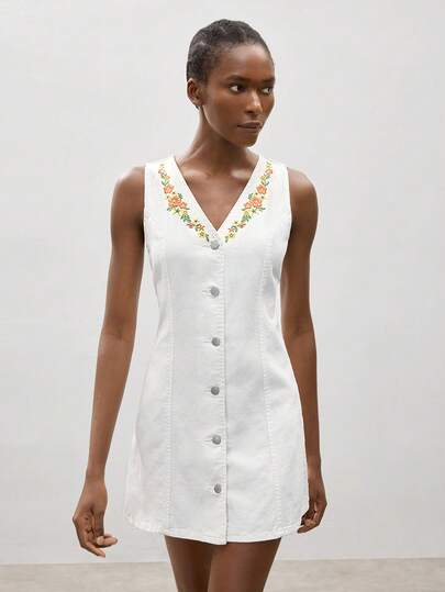 Maija Women's Denim Dress For Daily Wear