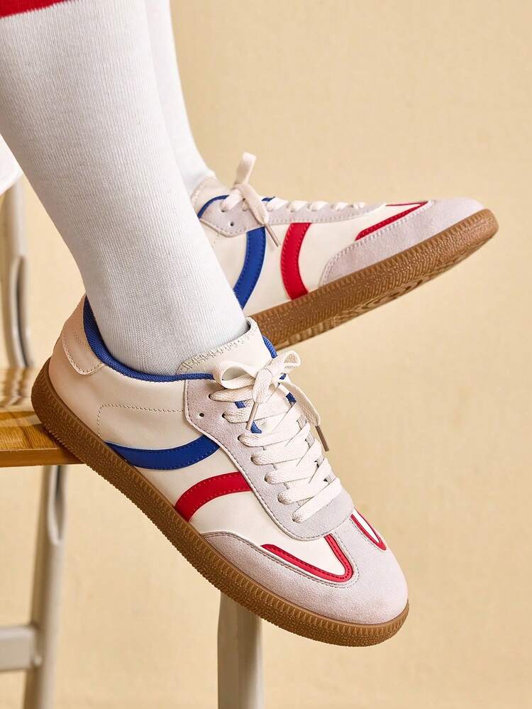 CUCCOO EASI Women's Casual Contrast Color Comfortable Sports Sneakers For Daily Wear For Christmas