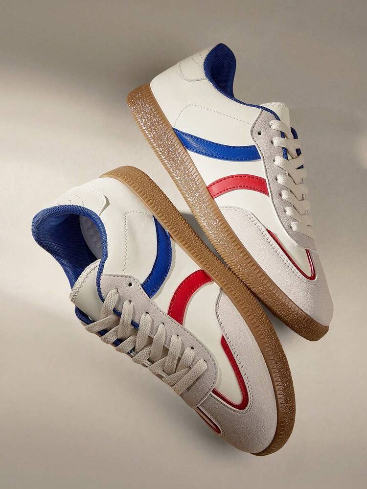 CUCCOO EASI Women's Casual Contrast Color Comfortable Sports Sneakers For Daily Wear For Christmas