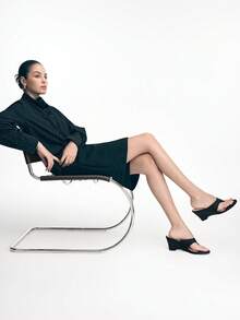 Mnmlis Women's Wedge Sandals - Black - View 8