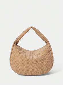 SHECARRY 女士休闲波西米亚风百搭手提包 - 杏色 - 查看 5