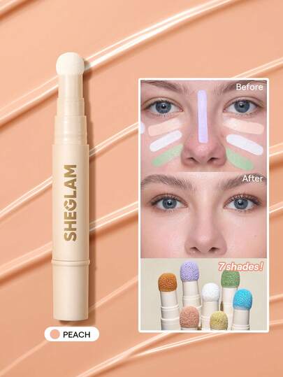 SHEGLAM Complexion Boost Color Correcting Concealer-Peach Brand Beauty Makeup Face Paint Cosmetic For Women Girls Perfect For Winter Spring Ideal For Y2K Fancy Fashion Suitable For Birthday Gift Party Ready Best Color