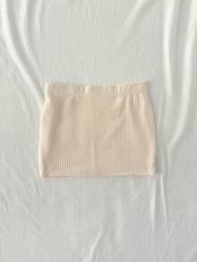 Soleia 新款优雅度假针织低腰金属贝壳装饰迷你裙，休闲度假、海滩、婚礼宾客、毕业典礼、早午餐等场合皆宜，也适合圣帕特里克节、春假、复活节、音乐节等场合，尽显波西米亚热带风情。 - 米色 - 查看 2