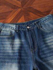 StoneGrade Vaqueros holgados con lavado casual y ajuste suelto para hombre - Azul - Ver 4