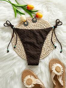 Swim Vcay Women Bikini Bottoms - Brown - View 5