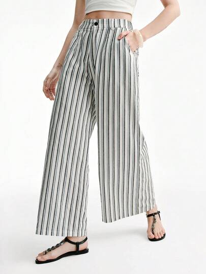 Aveloria Modichic מכנסיים ארוכים בגזרה רופפת, אופנת רטרו אירופאית ואמריקאית