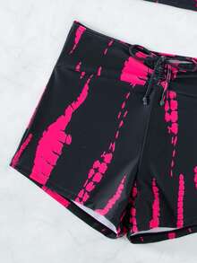 Swim Vcay 紮染前抽繩比基尼泳裝 - 彩色 - 查看 8