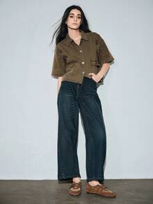 2025 秋冬春季复古红色百搭钩环玛丽珍鞋，女士休闲圆头平底皮鞋，芭蕾鞋 - 棕色 - 查看 9