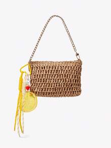 Viva Strut 1个趣味仿真水果柠檬片吊坠，多功能简约创意钥匙扣包包配饰吊坠 - 黃色 - 查看 6