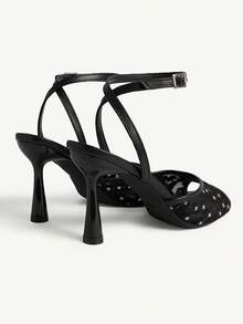 CUCCOO CHICEST Women Heeled Sandals - Black - View 5