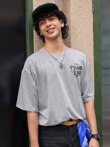 Open Phase 男士时尚宽松阔腿休闲运动裤，带口袋，适合春夏穿着，日常休闲百搭，夏季度假必备单品 - 灰色 - 查看 5