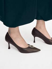 Mnmlis Tacones para mujer - Café integral - Ver 8