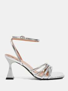 CUCCOO TILAWA 女士高跟凉鞋 - 銀色 - 查看 8