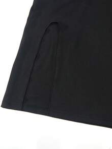 Sparklyn Tween Girl Floral Print Side Slit Hem Casual Cami Dress - Multicolor - View 8