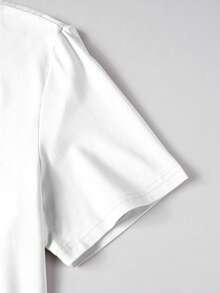 Chillumni Los Angeles Slogan Muster Kurzarm Rundhals T-Shirt & Shorts Set, klassisches vielseitiges Lässig T-Shirt & Shorts 2-teiliges Outfit für Herren - Verschiedenfarbig - Übersicht 3