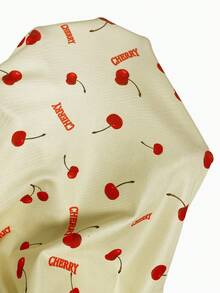 Sweetina Women's Letter & Cherry Print Backless Sexy Bodycon Romper For Party - Light Yellow - View 3