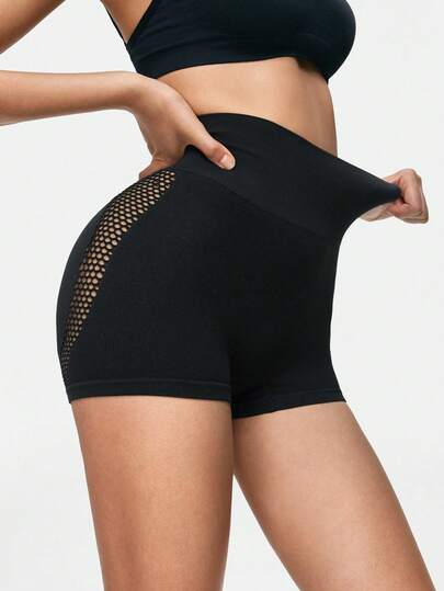 SHAPORA 女士无缝性感镂空高腰塑形瘦身裤，收腹提臀，高弹力，柔软舒适，日常穿着无束缚感