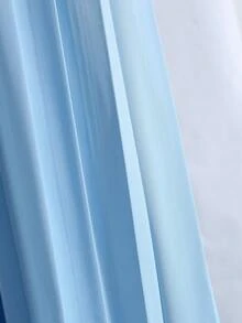 SHEIN Teen GirlAsymmetric Shoulder Jumpsuit, Fashion Elegant Wide Leg Pants With Belt, Suitable For Daily Outings And Gatherings, Spring/Summer - Black - View 8