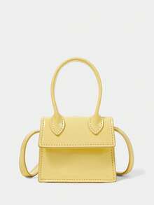 SHECARRY Bolso de mano con asa superior mini - Amarillo - Ver 2