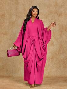 Brilight 这是一款性感、优雅、简约的女式连衣裙，适合所有季节（春、夏、秋、冬），也适合毕业季和感恩节等场合。它适合派对、聚会和日常休闲穿着。这是一款宽松版型的连衣裙。 - 玫紅色 - 查看 5