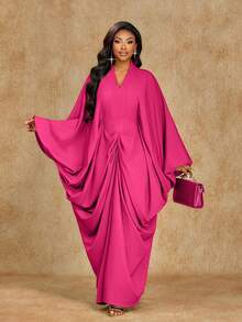 Brilight 这是一款性感、优雅、简约的女式连衣裙，适合所有季节（春、夏、秋、冬），也适合毕业季和感恩节等场合。它适合派对、聚会和日常休闲穿着。这是一款宽松版型的连衣裙。 - 玫紅色 - 查看 6