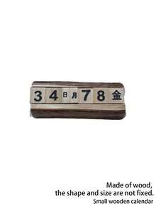 Joivida Wooden Desk Calendar Desktop Decor (2 Sizes) - Adjustable Date/Month/Week Wooden Table Calendar Ornament, Thoughtful Gift For Friends & Family, Rustic Home Office Desk Decor Accent - Wooden calendar ornament - View 10