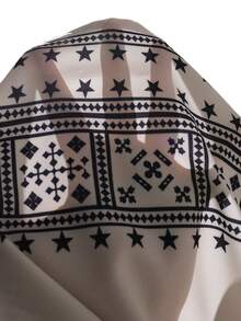 SHEIN 2pcs/Set Casual Commuter Digital Print Sleeveless Top And Elastic Waist Wide Leg Maxi Skirt Set For Teen Girls, Spring/Summer - Apricot - View 5