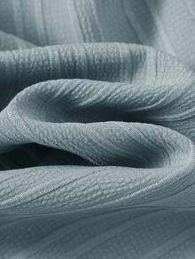 Cozy Pixies Bộ 2 áo cardigan cổ tròn tay dài và quần sọc cạp chun cho bé trai - Màu xanh bụi bặm - Xem 8