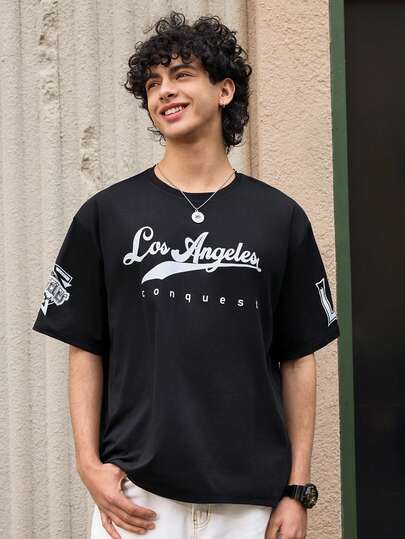 Open Phase ワイングラスプリントTシャツ、メンズプリントTシャツ、ホワイトグラフィックTシャツ、メンズストリートウェア、アウトドアスポーツTシャツレトロアメリカン、ユニセックスサマートップス、デイリー着用に適し、リラックスフィット、夏のホリデーアウトフィット