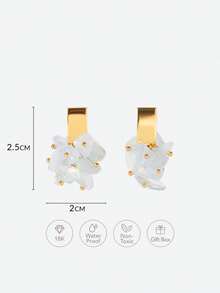 Opalesca Bông tai đá nhỏ xinh mạ vàng 18K, đính đá theo yêu cầu, Phụ kiện cưới/cô dâu, Phong cách cổ tích/tiên nữ, Ngọc trai, Dành cho mẹ/phụ nữ/bé gái/người mẹ, Thanh lịch, Cao cấp, Sang trọng, Đính pha lê, Phụ kiện cưới/cô dâu, Phong cách cổ tích/tiên nữ, Ngọc trai, Dành cho mẹ/phụ nữ/bé gái/người mẹ, Thanh lịch, Cao cấp, Hoa, Pha lê, Vàng, Lễ Phục sinh, Du lịch/Bãi biển/Kỳ nghỉ, Phong cách Boho - Vàng - Xem 8