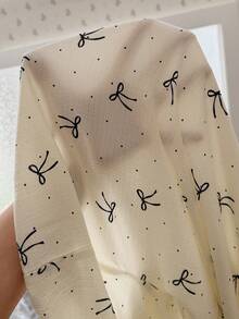 CottageSlumber Fresh Polka Dot Bow Collar Women Pajama Set - Multicolor - View 8