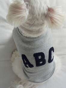 1PC ABC Letter Pet T-Shirt & Hoodie, Casual Fashion Pet Clothes For Small/Medium Dogs And Cats - Multicolor - View 4