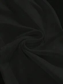 ROMWE Goth 暗黑哥特神秘花园春蛇嬉皮植物日月星黑色性感甜美喇叭腰女裤 - 黑色 - 查看 4