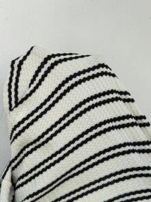 SHEIN Maternity Tie-Waist Button Striped Camisole Nursing Dress - Apricot - View 7