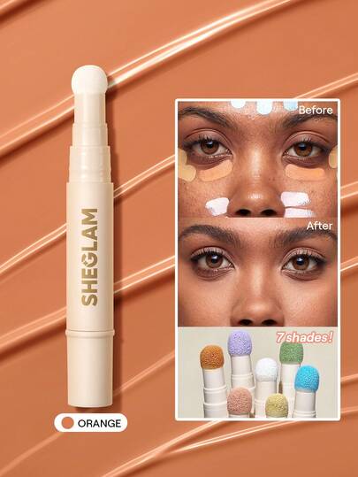 SHEGLAM Complexion Boost Color Correcting Concealer-Orange Brand Beauty Makeup Face Paint Cosmetic For Women Girls Perfect For Winter Spring Ideal For Y2K Fancy Fashion Suitable For Birthday Gift Party Ready Best Color