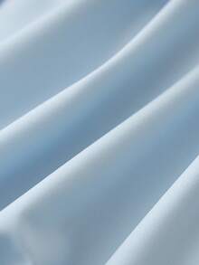 GlowEve 女士时尚荷叶边腰部连体裤，休闲阔腿连身裤，适合日常穿着、通勤和休闲活动 - 藍色 - 查看 5