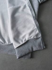 PAVTROS 男士街头服饰套装，复古风，连帽衫搭配阔腿裤，针织连帽开衫搭配抽绳长款运动裤，实用口袋阔腿裤，针织运动套装，豹纹绒面面料，奢华品质，品牌Logo，可定制，街头风，日常穿着，时尚百搭，户外运动，返校季，节日礼物，男友礼物，老公礼物，春夏两季，夏季，度假，复古风，外出，派对，节日，送给男友的礼物，街头风，健身 - 灰色 - 查看 11