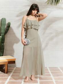 Bolso de mano con textura plateada elegante y de moda para fiesta - Plateado - Ver 9