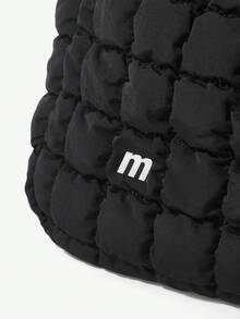 MUSERA Quilted Water-Resistant Carryall Shoulder Bag, Leisure And Casual, Sports - Black - View 5