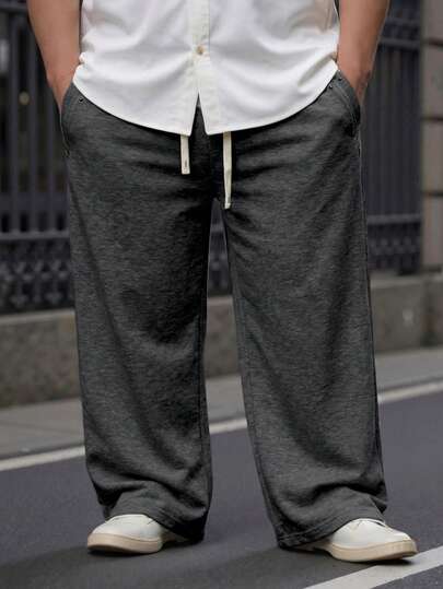 ResortEase Men's Casual Loose Fit Sweatpants, Suitable For Daily Casual Wear, Weekend Outings, Hangouts With Friends, Traveling And Other Relaxed Social Activities. This Pant Is An Indispensable Versatile Piece In A Man's Wardrobe, And Makes A Great Gift For Boyfriends Or Husbands.