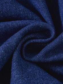 Setelan Denim 2 Potong untuk Anak Perempuan Remaja, Rompi Denim Tanpa Lengan Bergaya Vintage dan Rok Lipit Denim, Musim Panas - Biru - View 5