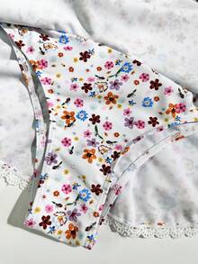 Swim Mod Bộ bikini nữ họa tiết hoa nhí, in ngẫu nhiên, quần bikini kèm váy. - Nhiều màu - Xem 8
