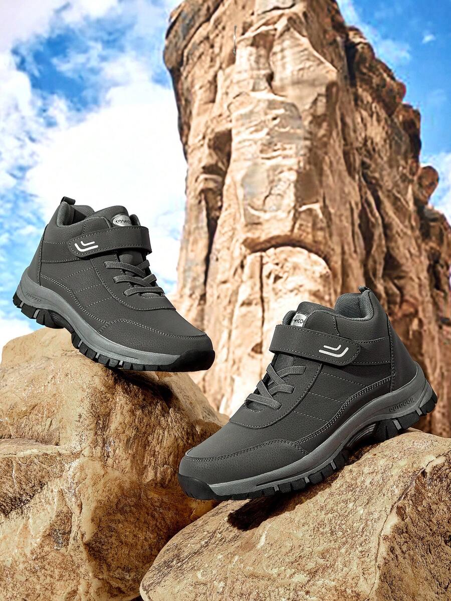 OUTDOORSY Stivali casual da donna con lacci, comodi e antiscivolo, versatili e alla moda - Verde militare - Visualizzare 1