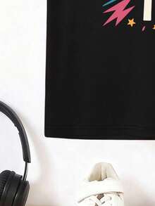 Maglietta casual e comoda da ragazzo con stampa "Ho 6 anni, ora 7", maglietta nera rotonda creativa e versatile con stampa "Birthday Boy", camicia casual morbida adatta per ragazzi e feste di compleanno (tutte le stagioni), adatta per bambini e neonati (facile da lavare, amata dai genitori), abbigliamento vivace per bambini, maglietta stampata vibrante, tessuto maglia confortevole, maglietta a maniche corte con stampa per bambini - Multicolore - Visualizzare 6