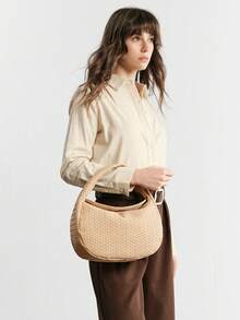 SHECARRY 女士休闲波西米亚风百搭手提包 - 杏色 - 查看 7