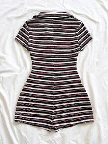 Soleia 新款休闲度假西部海滩婚礼宾客着装，毕业早午餐，圣帕特里克节，春假，复活节，音乐节，优雅波西米亚热带风情，条纹约会之夜海滩休闲连体裤（女款） - 彩色 - 查看 2